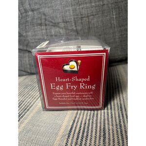 Amco Houseworks Heart-Shaped Egg Fry Rings - Set of 4 Non-Stick - New In Box